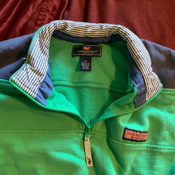 Vineyard Vines: Green Quarter (1/4) Zip - Picture 4 of 6